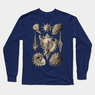 Ernst Haeckel Prosobranchia Sea Shells Long Sleeve T-Shirt